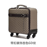 2Pcs 16"20"22" Luggage Suitcase Bag,Waterproof Pu Leather Travel Box With Wheel ,Rolling Trolley