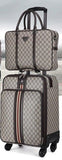 2Pcs 16"20"22" Luggage Suitcase Bag,Waterproof Pu Leather Travel Box With Wheel ,Rolling Trolley