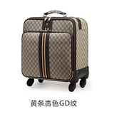 2Pcs 16"20"22" Luggage Suitcase Bag,Waterproof Pu Leather Travel Box With Wheel ,Rolling Trolley