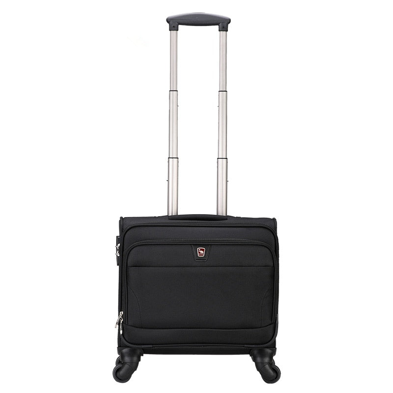 Oiwas 6069 16 Inch Business Travel Waterproof Suitcase Trolley Wheel Boarding Rolling Luggage