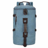 New Mens Vintage Novelty Brown Canvas Duffel Backpack Camping Gym Shoulder Bag Luggage Hand Bag