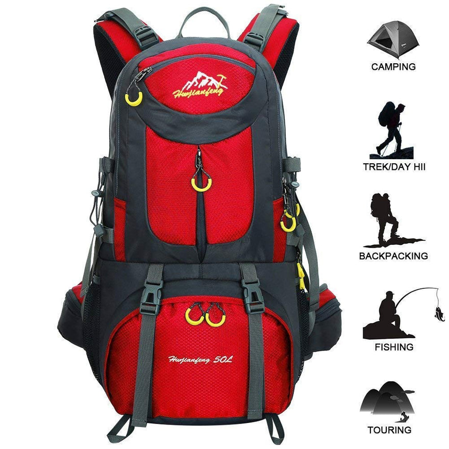 Shop Hiking Backpack 50L Waterproof Huwaijian – Luggage Factory