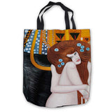 Custom Canvas Gustav_Klimt_-_Ria_Munk_ (1) Tote Hand Bags Shopping Bag Casual Beach Handbags