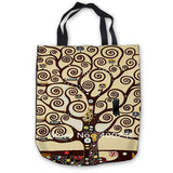 Custom Canvas Gustav_Klimt_-_Ria_Munk_ (1) Tote Hand Bags Shopping Bag Casual Beach Handbags