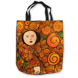Custom Canvas Gustav_Klimt_-_Ria_Munk_ (1) Tote Hand Bags Shopping Bag Casual Beach Handbags