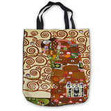 Custom Canvas Gustav_Klimt_-_Ria_Munk_ (1) Tote Hand Bags Shopping Bag Casual Beach Handbags