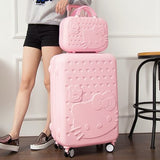 Wholesale!Password Box Trolley Luggage Picture Box Universal Wheels Travel Bag 14 28 Luggage