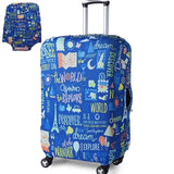 Tripnuo Thicker Blue City Luggage Cover Travel Suitcase Protective Cover For Trunk Case Apply To