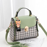 2018 Fashion Girls Handbags For Women Commuter Package Pu Patchwork Soft Female Totes Top-Handle