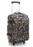 20" Leopard Travel Bag On Wheels Rolling Backpack Trolley Travel Cabin Luggage Suitcase Bag On