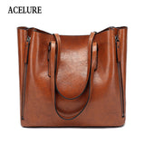 Acelure Famous Brand Handbag Women Pu Leather Shoulder Bag Casual Large Capacity Top-Handle