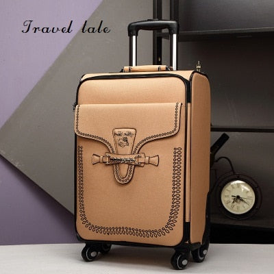 Travel Tale  Fashion Restoring Ancient Ways Abs 20/24 Inch Rolling Luggage Spinner Brand Travel