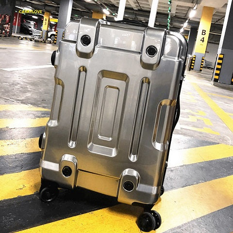 Carrylove High Quality Luggage 20/24/26/29 Size Space Gold Pc Rolling Luggage Spinner Brand