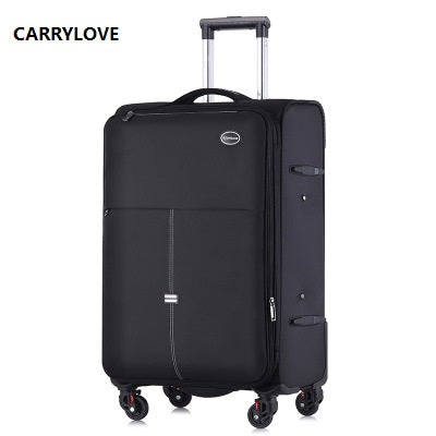 Carrylove  Business Luggage 20/24 Size High Capacity Oxford Rolling Luggage Spinner Brand Travel