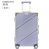 Carrylove Retro Style Series 20/24/26/28Inch Size Aluminum Frame Pc Rolling Luggage Spinner Brand