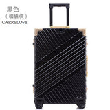Carrylove Retro Style Series 20/24/26/28Inch Size Aluminum Frame Pc Rolling Luggage Spinner Brand