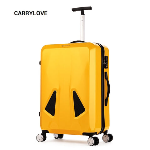 Carrylove Fashion Single Pole 20/24 Inch Size Abs+ Pc Rolling Luggage Spinner Brand Travel Suitcase