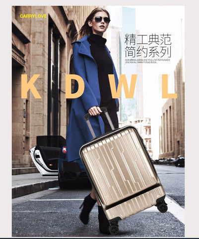 Carrylove Business Luggage Series 20 Inch Size Boarding  High Quality Pc Rolling Luggage Spinner