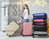 Carrylove Concise Fashion Lovely 20/22/24/26/28 Inch Pvc+Pc High Quality Rolling Luggage Spinner