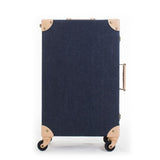 Fashion Vintage Suitcase Wheels Pp+Pu Leather Rolling Luggage Spinner Women Retro Trolley 24 Inch