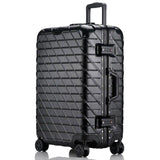 New Fashion 20"24"28"  Rolling Hardside Luggage Travel Suitcase With Wheels Aluminum+Abs+Pc