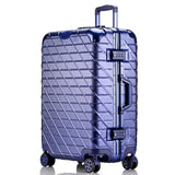 New Fashion 20"24"28"  Rolling Hardside Luggage Travel Suitcase With Wheels Aluminum+Abs+Pc