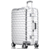 New Fashion 20"24"28"  Rolling Hardside Luggage Travel Suitcase With Wheels Aluminum+Abs+Pc