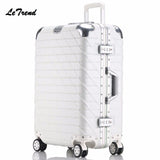 New Fashion 20"24"28"  Rolling Hardside Luggage Travel Suitcase With Wheels Aluminum+Abs+Pc