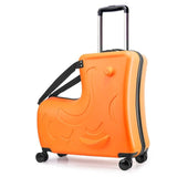 Pc Rode Children Rolling Luggage Spinner 24 Inch Wheels Suitcase Kids Cabin Trolley Student