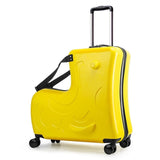 Pc Rode Children Rolling Luggage Spinner 24 Inch Wheels Suitcase Kids Cabin Trolley Student