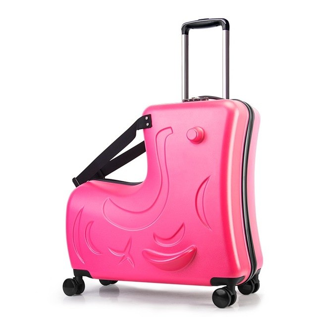 Pc Rode Children Rolling Luggage Spinner 20 Inch Wheels Suitcase Kids Cabin Trolley Student
