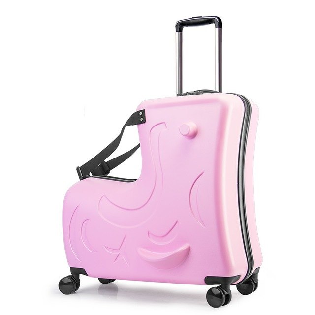 Pc Rode Children Rolling Luggage Spinner 20 Inch Wheels Suitcase Kids Cabin Trolley Student