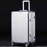 20'24'26'29' Vintage Aluminum Rolling Luggage Spinner Travel Suitcase Original Luggage Women