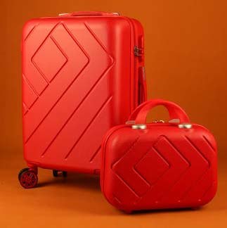 Letrend Women Suitcases Wheel Trolley Rolling Luggage Set Spinner Vintage Travel Bag Student