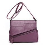 New Female Leather Messenger Bags Feminina Bolsa Leather Luxury Handbags Women Bags Designer 2018