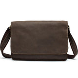 Westal Crazy Horse Leather Laptop Bags Messenger Bag Men'S Shoulder Bags Genuine Leather Men