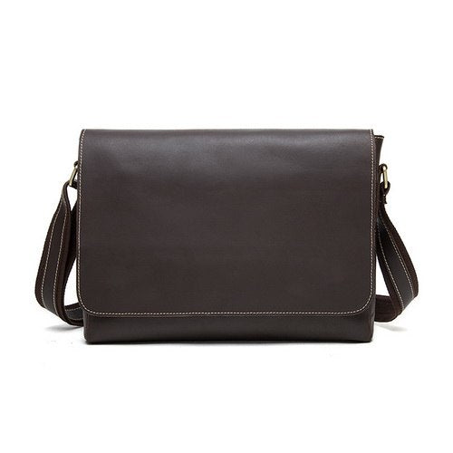 Westal Crazy Horse Leather Laptop Bags Messenger Bag Men'S Shoulder Bags Genuine Leather Men