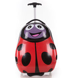 Cartoon Wheeled Luggage+Backpack 3D Animals Children Suitcase/Abs Pc Travel Trolley Suitcase/Kid