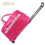 Jxsltc Trolley Travel Bag Hand Luggage 20 Inch Rolling Duffle Bags Waterproof Nylon Suitcase Wheels