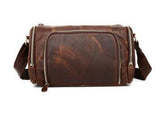 Vintage Travel Bags Men'S  Fashion Vintage Genuine Cow Leather Soft Crazy Horse Hand Male Retro