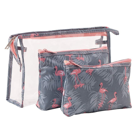 Cosmetic Finmind Cosmetic Bag Transparent Toiletry Bag Travel Makeup Bag Pouch Multi-Style Cosmetic
