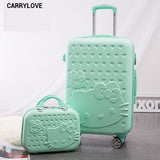 Carrylove Hellokitty Luggage Series 20/24Inch Pc Handbag And  Rolling Luggage Spinner Brand