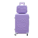 20" 24" Women Travel Luggage Case Spinner Suitcase Men Travel Rolling Case Wheels Lady Travel