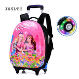 New Cartoon Kids Abs Rolling Luggage Trolley Case Children Luggages Spinner Suitcase Carry Ons