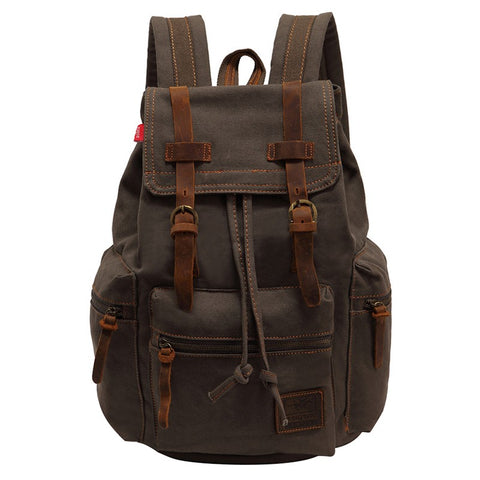 Retro Vintage Travel Canvas Backpack Sport Rucksack Satchel School Hiking Bag