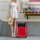 Travel Tale Fashion Lovely Cat Pink Princess 16/20/24 Inch100% Pu Rolling Luggage Spinner Brand