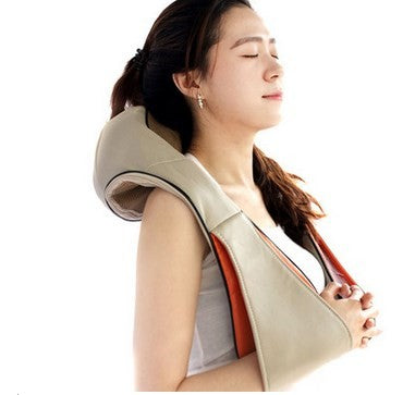 Electronic Infrare Heat Kneading Massager Massage Pillow Shoulder Neck Relax Pain Relief Full