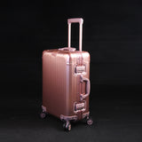 New Aluminum Tsa Suitcase Mala De Viagem Travel Trolley Luggage Spinner Koffer Valise Walizka