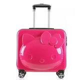 Hello Kitty Suitcase Bag Set, Children Rolling Luggage Box With , Kids Cart With Wheel,16"