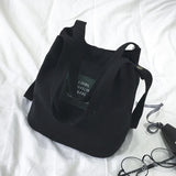 Women Canvas Totes Shoulder Bag Preppy Style Girls Handbag Crossbody Messenger Bag
